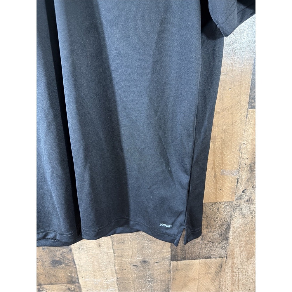 Champion Short Sleeve Polo‎ Shirt Men's Size  Large Black Button Collar - Picture 5 of 16